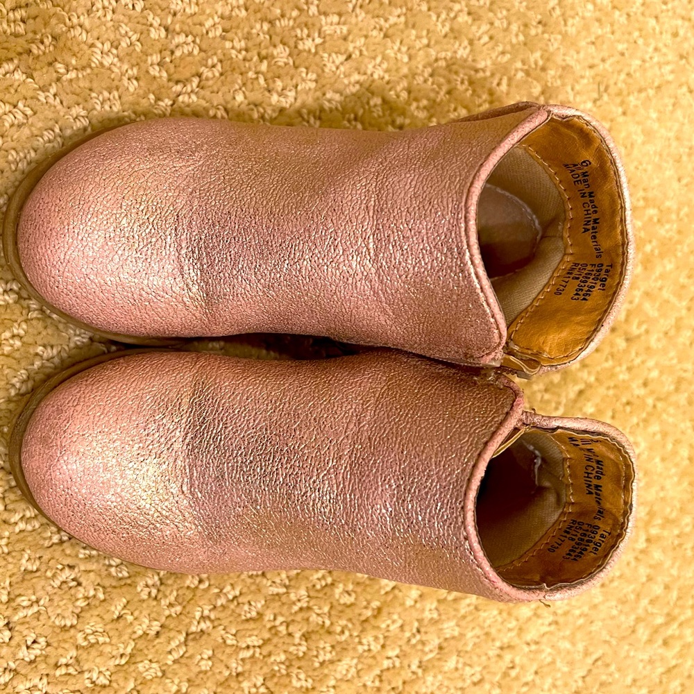 Cat and Jack pink sparkly boots size 6 toddler